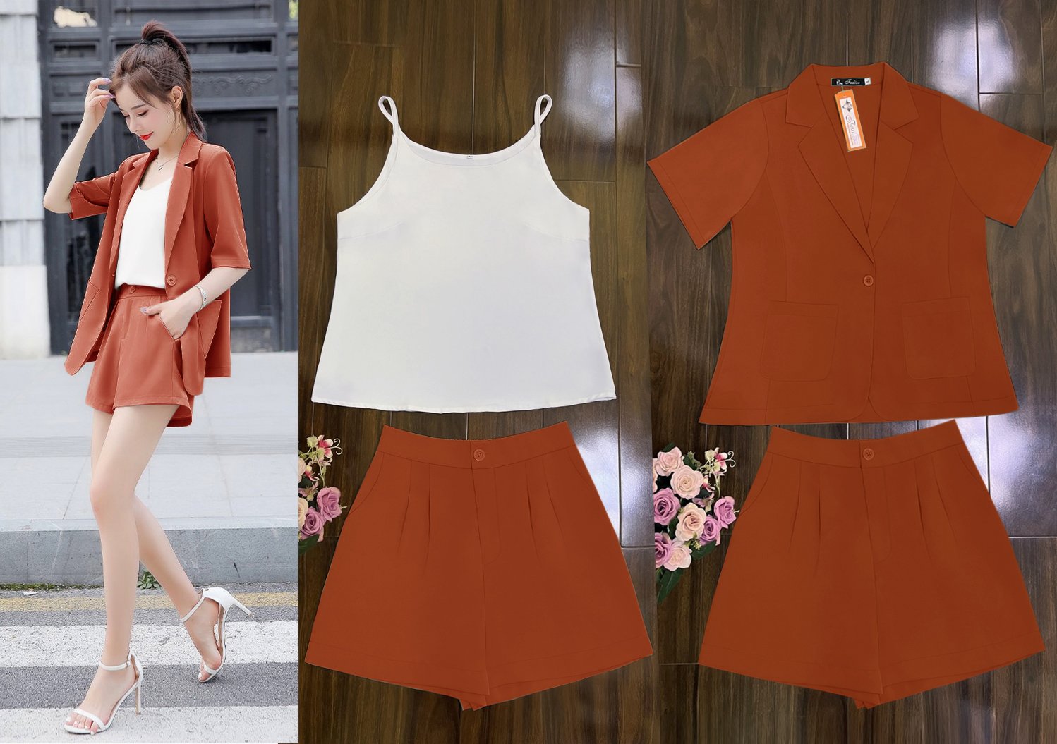 SÉT SHORT VEST BỘ BA CAO CẤP