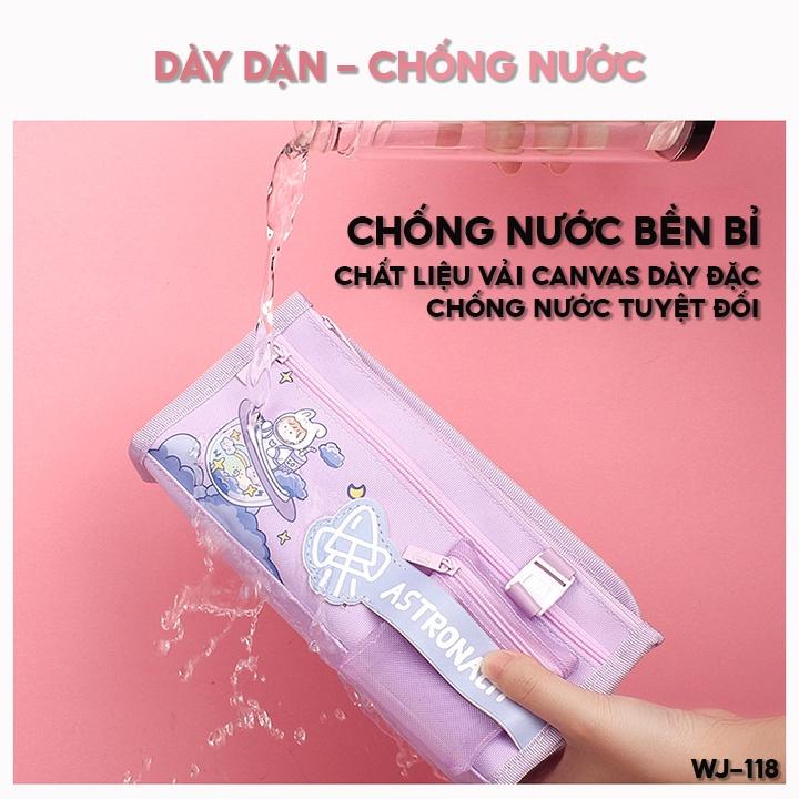 Túi đựng bút viết tiện lợi dành cho học sinh hoặc người lớn 3 ngăn kéo kích cỡ 22x10x6cm WJ-118