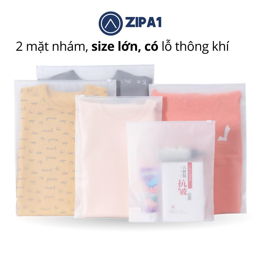 Size lớn: Túi Zip lụa 2 MẶT NHÁM siêu đẹp, bền, siêu chống thấm - Túi zipper - Zip A1 - A1005