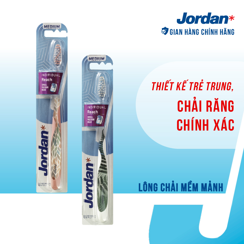 Bàn chải đánh răng Jordan Individual Reach- mềm