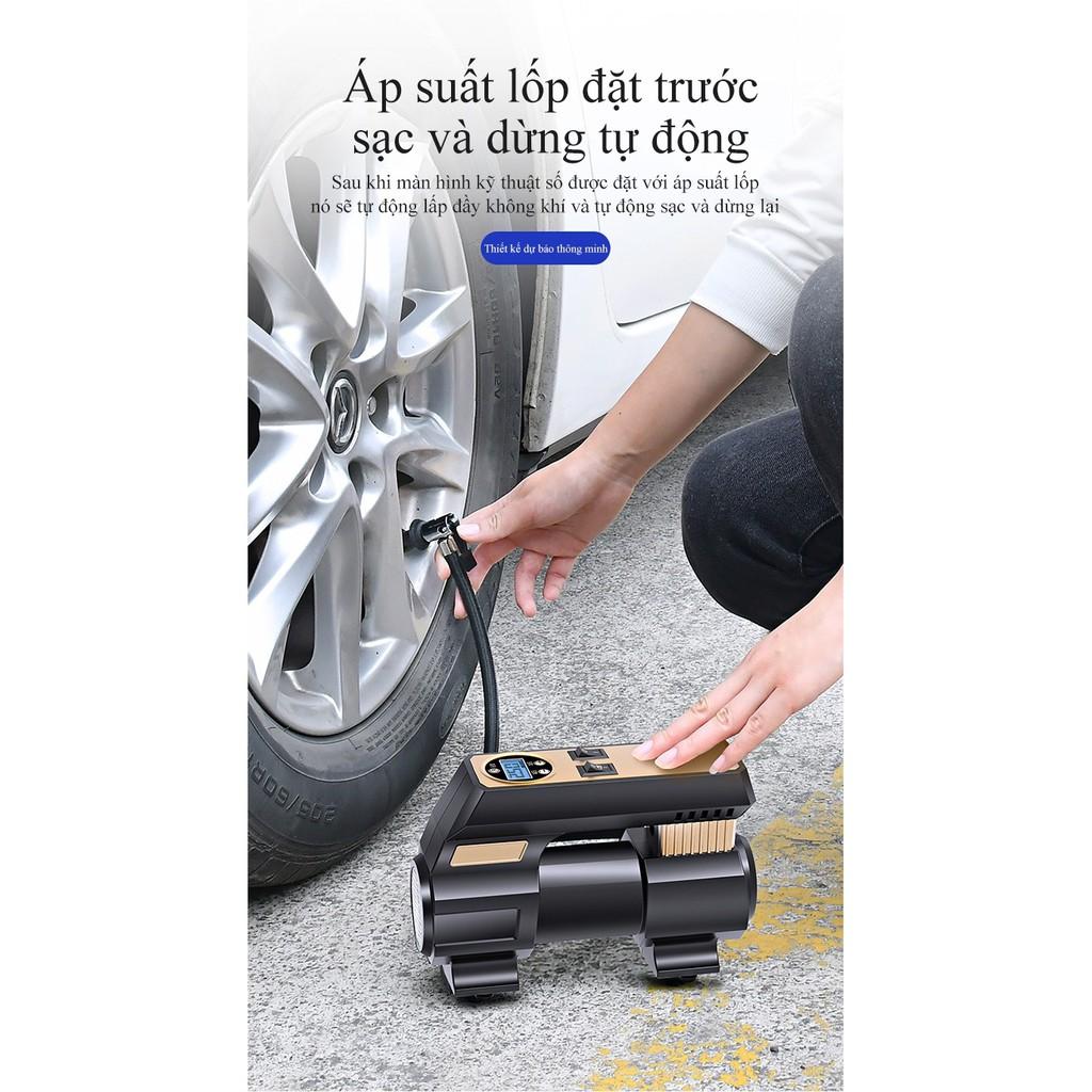 Máy bơm lốp nhanh 30s LCD xilanh kim loại