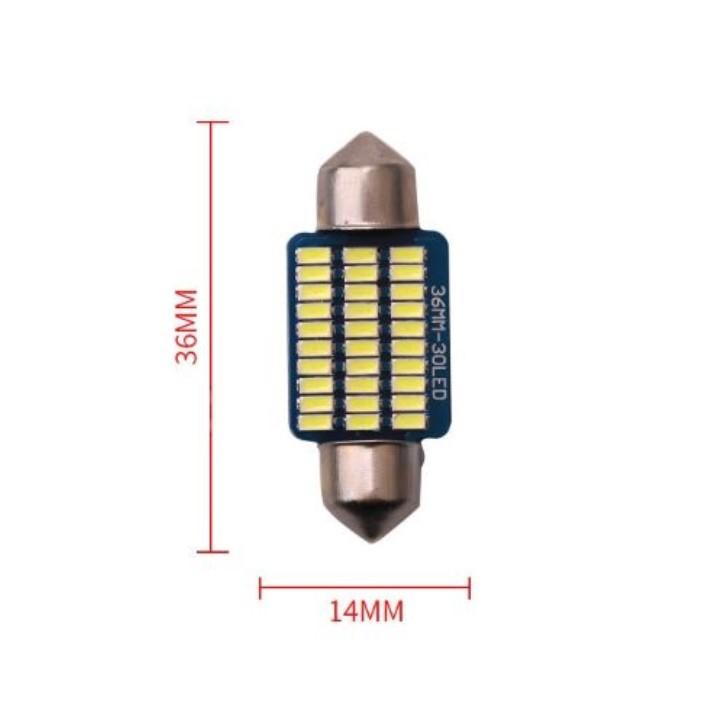 BÓNG LED TRẦN Ô TÔ, XE HƠI 3014-36MM 30 LED DÀNH CHO YOBIS