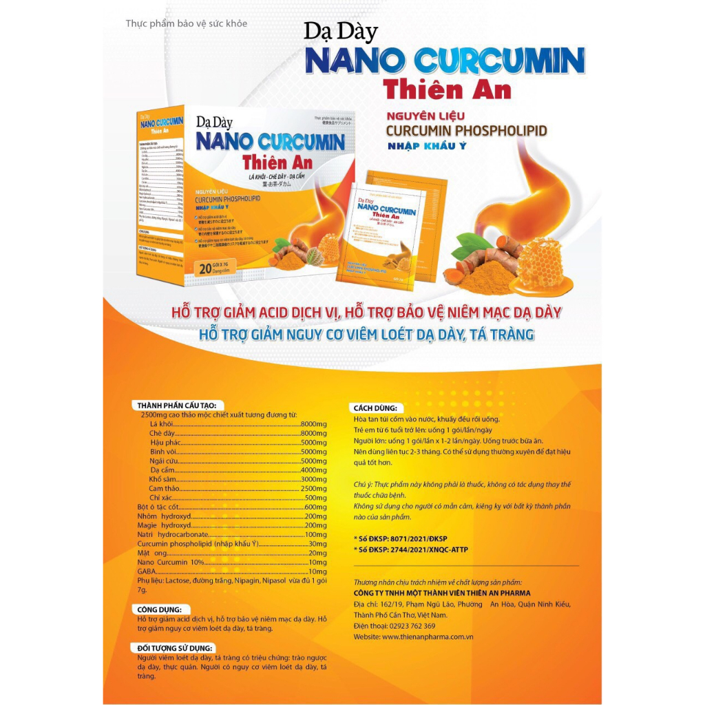 Dạ Dày Nano Curcumin Thiên An