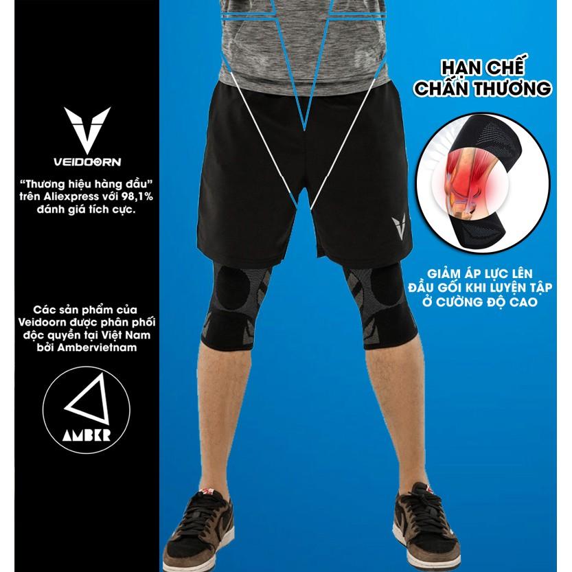Bó gối thể thao VEIDOORN, Bảo vệ đầu gối Bóng đá, Bóng Rổ, Chạy Bộ, Bóng Chuyền, Tennis,...