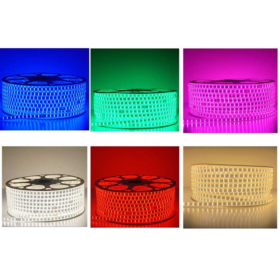 1m đèn LED dây 2 hàng 2835 , HẮT TRẦN, QUẤN CÂY, TRANG TRÍ, KÍN NƯỚC 220V