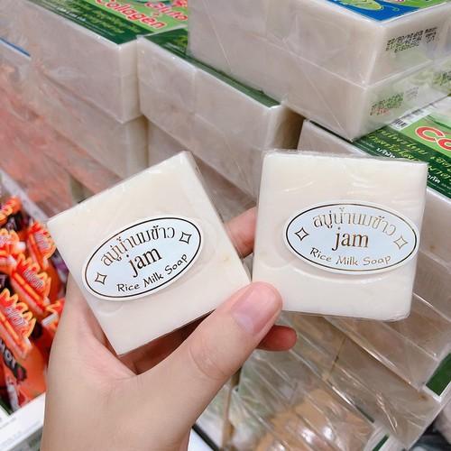 Lẻ 1 bánh xà bông cám gạo Thái Lan rửa mặt rửa tay