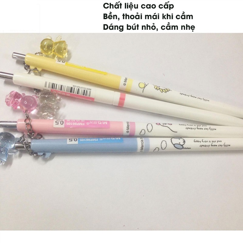 Bút chì kim bấm 0.5mm M&G FMP86105 có treo hình gấu
