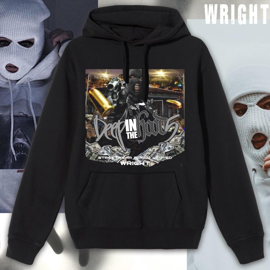 Áo hoodie wright deep in the hood gangsta streetwear unisex