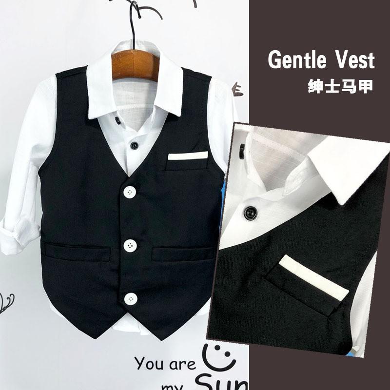 Áo vest gile công tử cho bé trai chụp ảnh, đi chơi, diện Tết