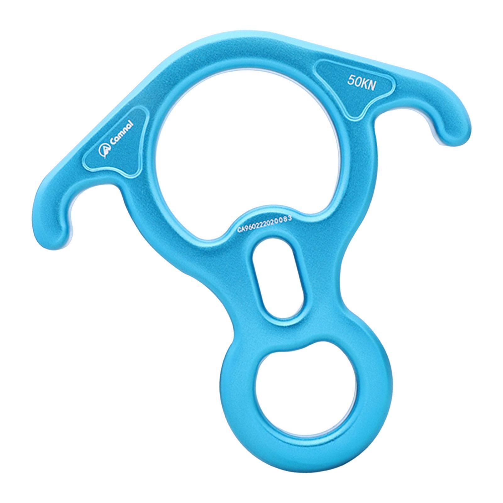 50kN Descender Aluminum Alloy Belay Device Downhill Equipment