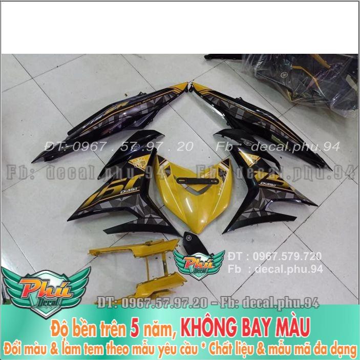 Tem rời Exciter 150 Y15ZR Vàng đen  -1