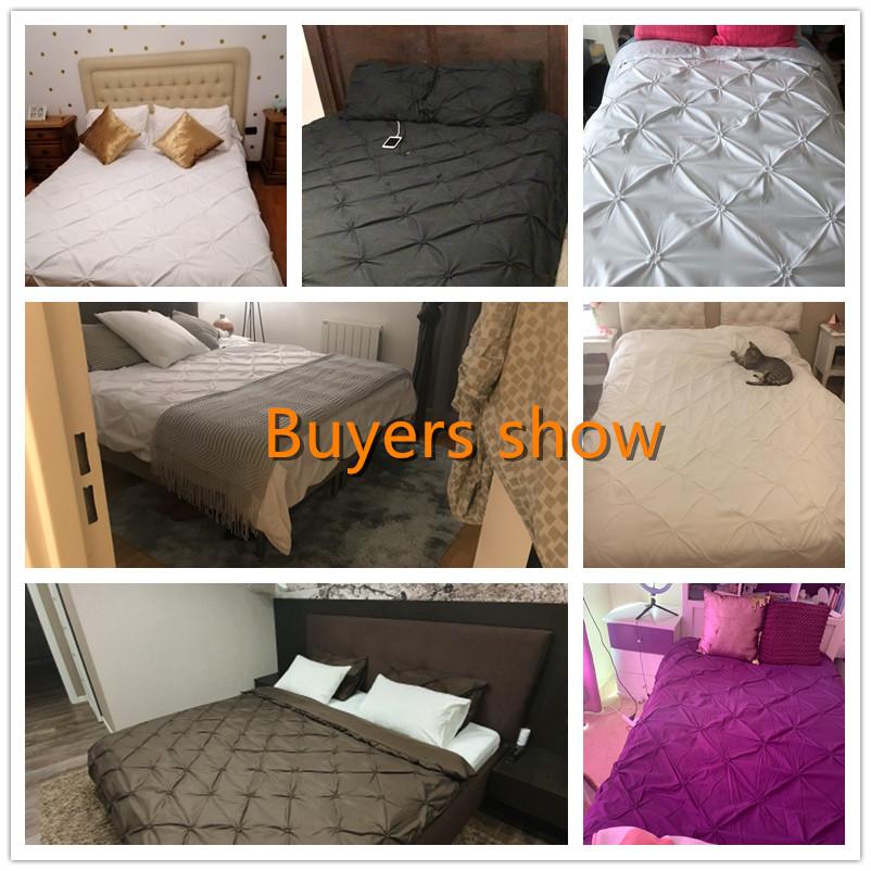 Cao Cấp Túi Đựng Chăn Màn Bộ Đen Trắng Vua Giường Đôi Comforters Chăn Ga Gối Nữ Hoàng Bao Không Ga
