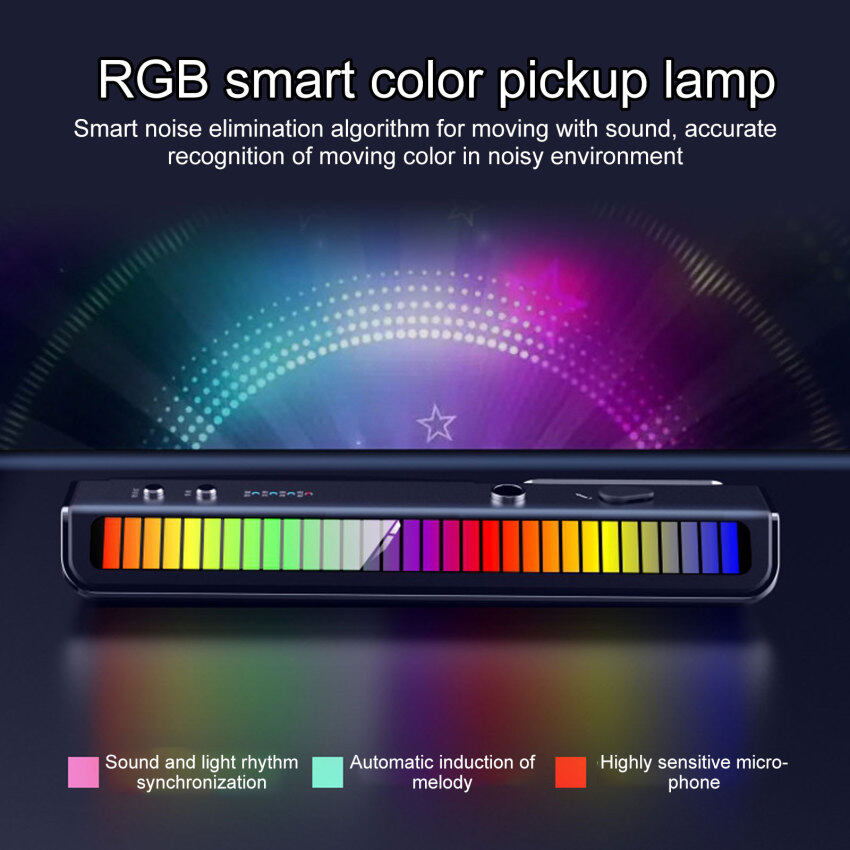Bảng ghi số LED RGB nhấp nháy theo nhạc, tạo hương thơm khử mùi nội thất ô tô (Tặng 2 chai tinh dầu)