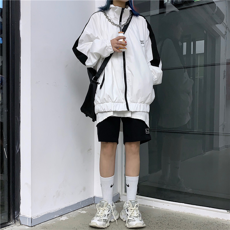 Áo khoác dù Nam Nữ Ulzzang, Áo Jacket Unisex form rộng Yinxx AK03