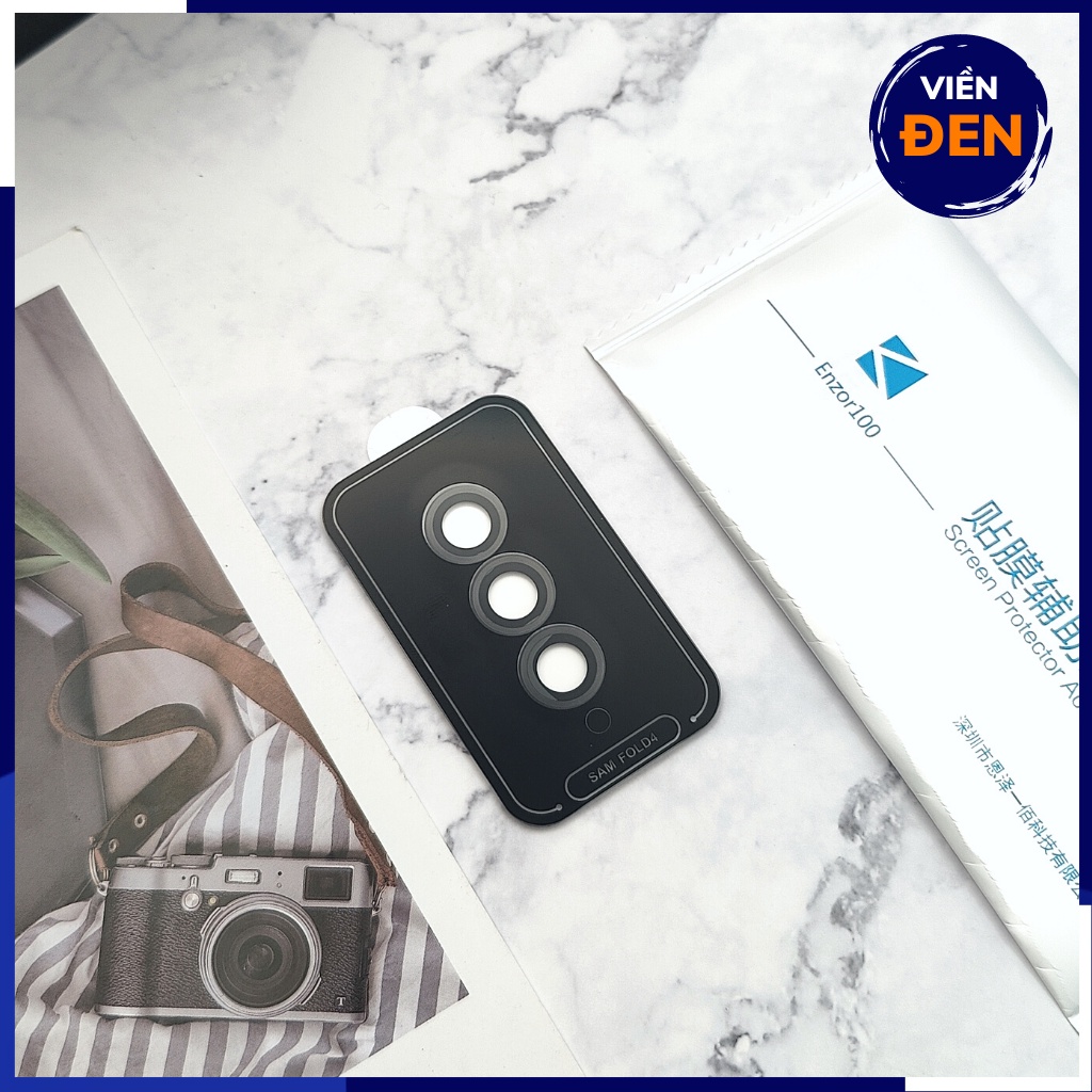 Cường lực camera z fold 4 KUZOOM viền nhiều màu chất lượng rõ nét phụ kiện