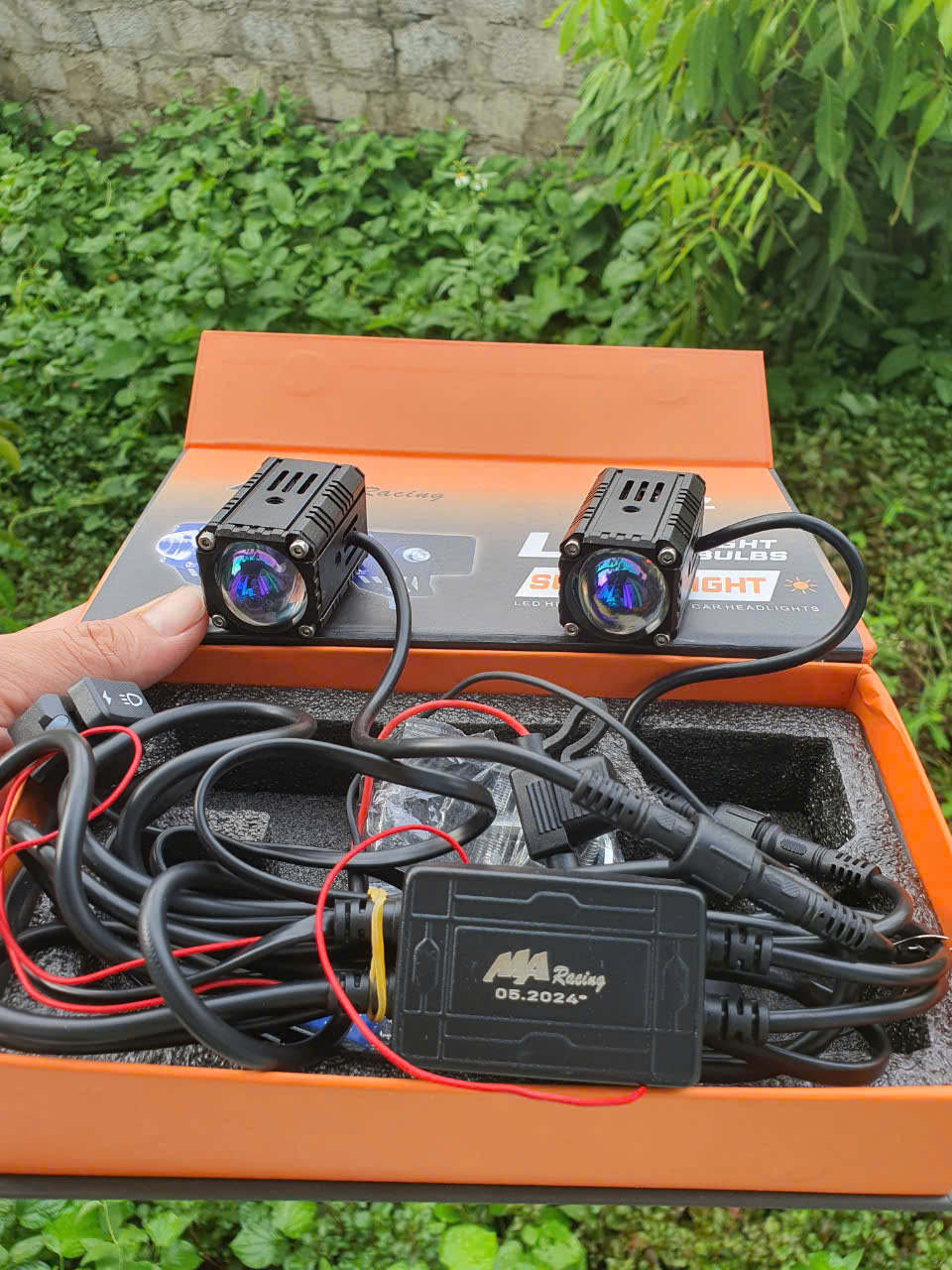 đèn bi cầu Mini M20z sẵn công tắc và mạch Passing MA RACING (Giá trên 2 đèn)