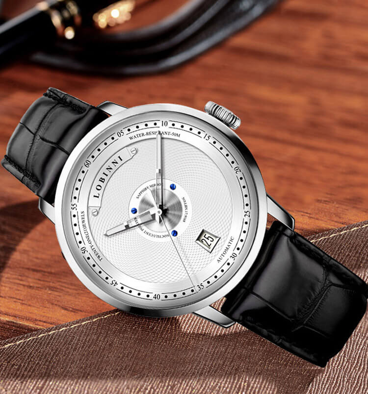 Đồng hồ nam chính hãng LOBINNI L16050-3 Fullbox, Kính sapphire ,chống xước,chống nước,dây da xịn, Mới 100%,Bảo hành 24 tháng