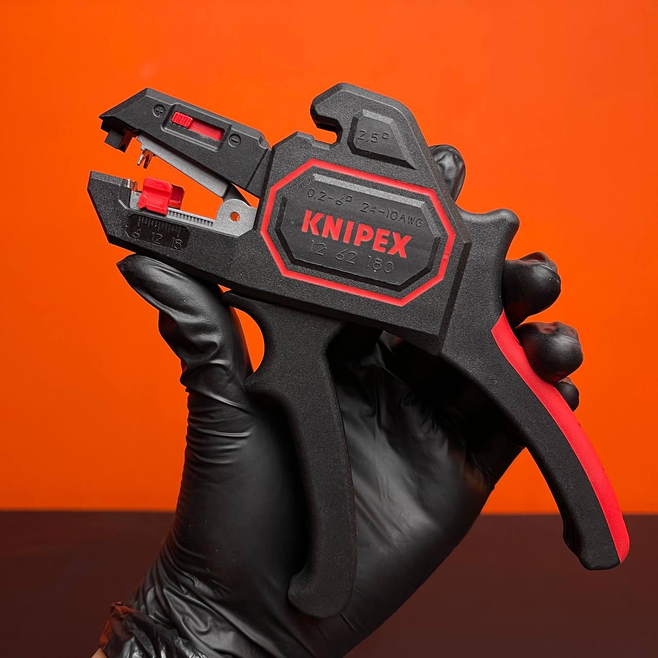 KỀM TUỐT VỎ DÂY ĐIỆN KNIPEX 12 62 180 Cho Dây 0.2 - 6.0 mm² L70010 692