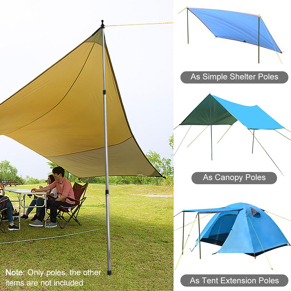 Set 2 Cọc Dựng Lều Cắm Trại Chuyên Dụng Có Thể Điều Chỉnh Độ Dài