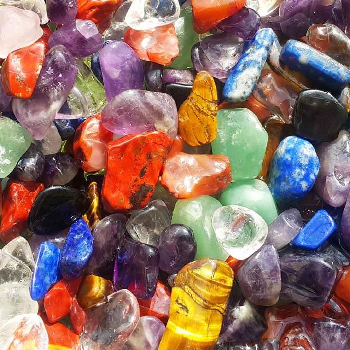 Đá trang trí chậu cây để bàn, bể cá cảnh nhiều màu