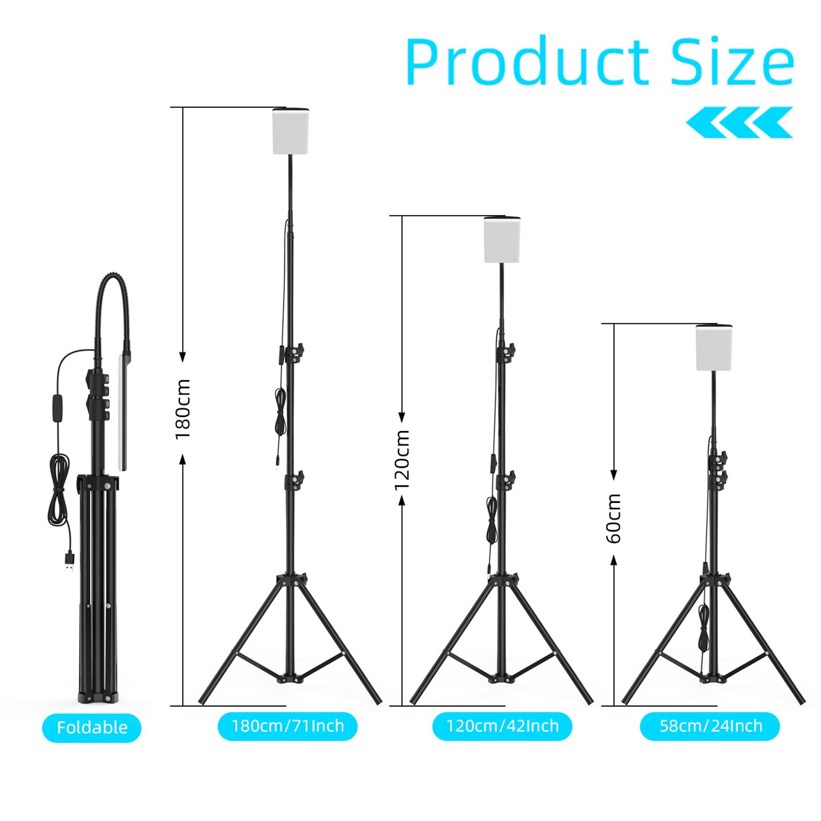 Đèn Chụp Ảnh Tự Sướng Cl02 Với Chân Kính Thiên Văn 2M Cáp Usb