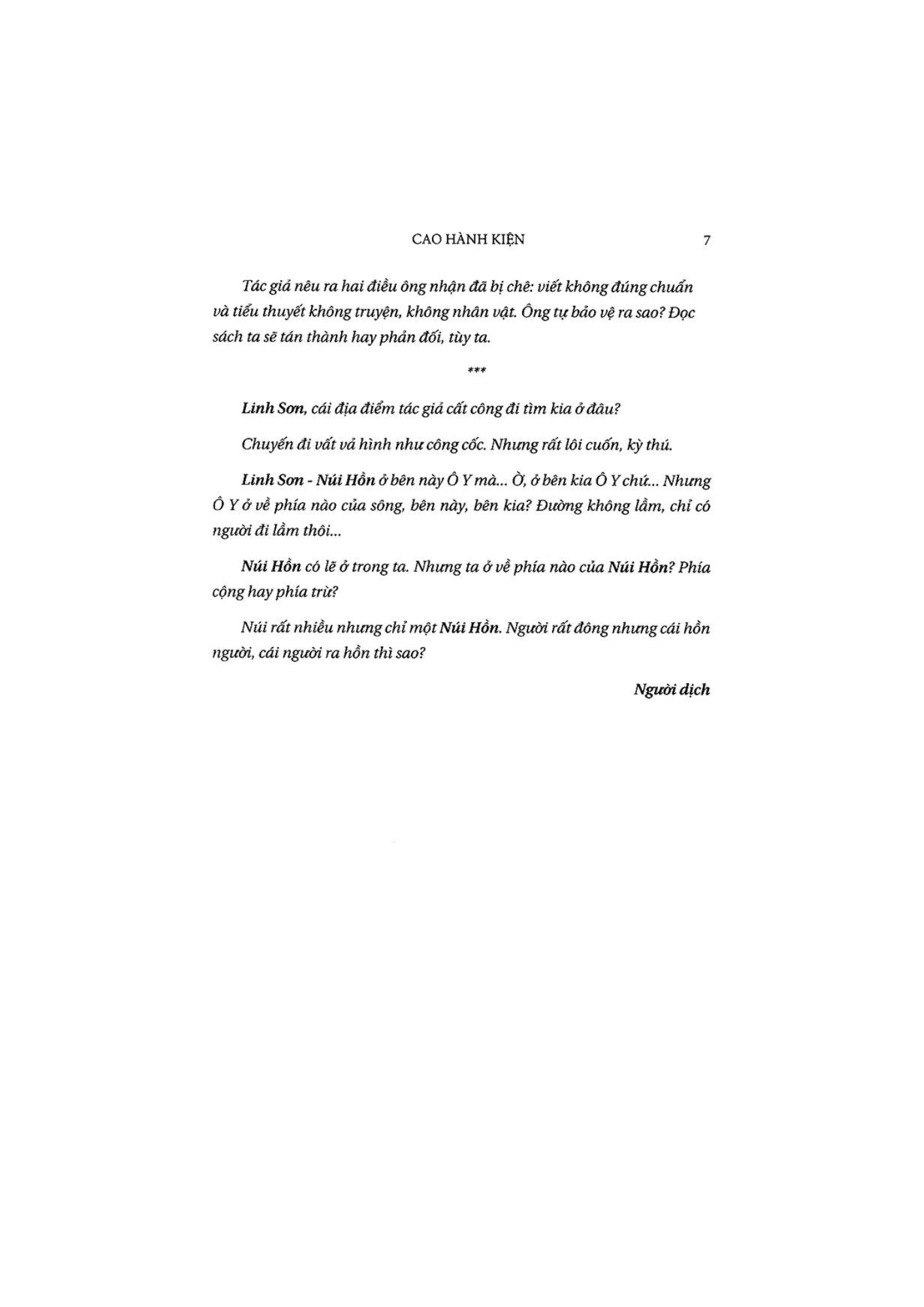 Linh Sơn - Tác Giả Cao Hành Kiện (PB)