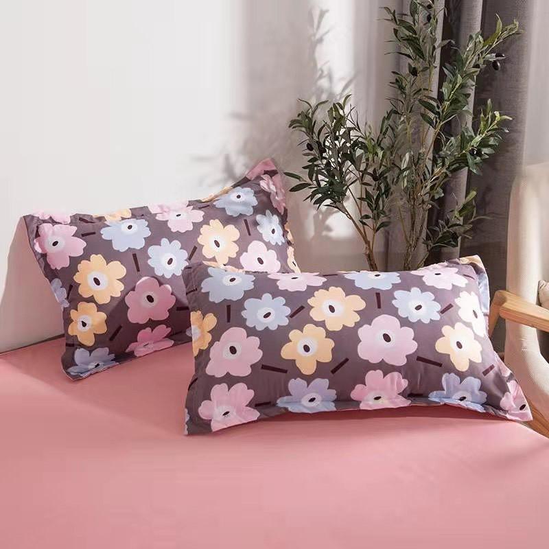Chăn Ga Gối Đệm -Sét Chăn Ga Gối Hoa Ngũ Sắc PolyCotton Punpu3051