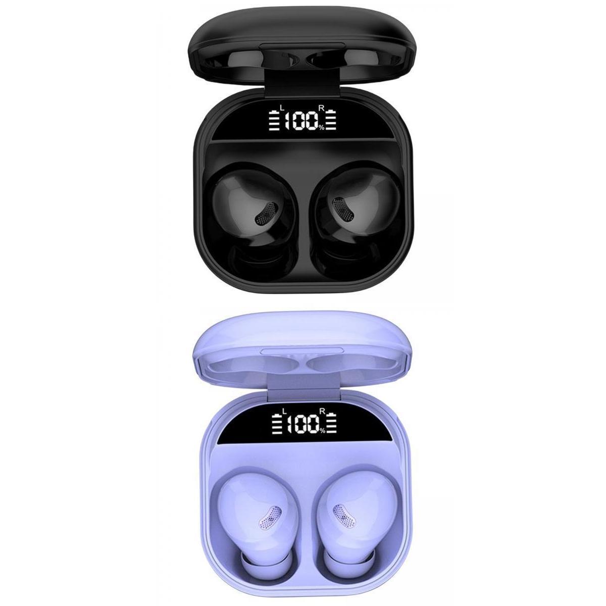 2Pcs Bluetooth 5.1 Earbuds with Mic HiFi Stereo Earphone Touch Control