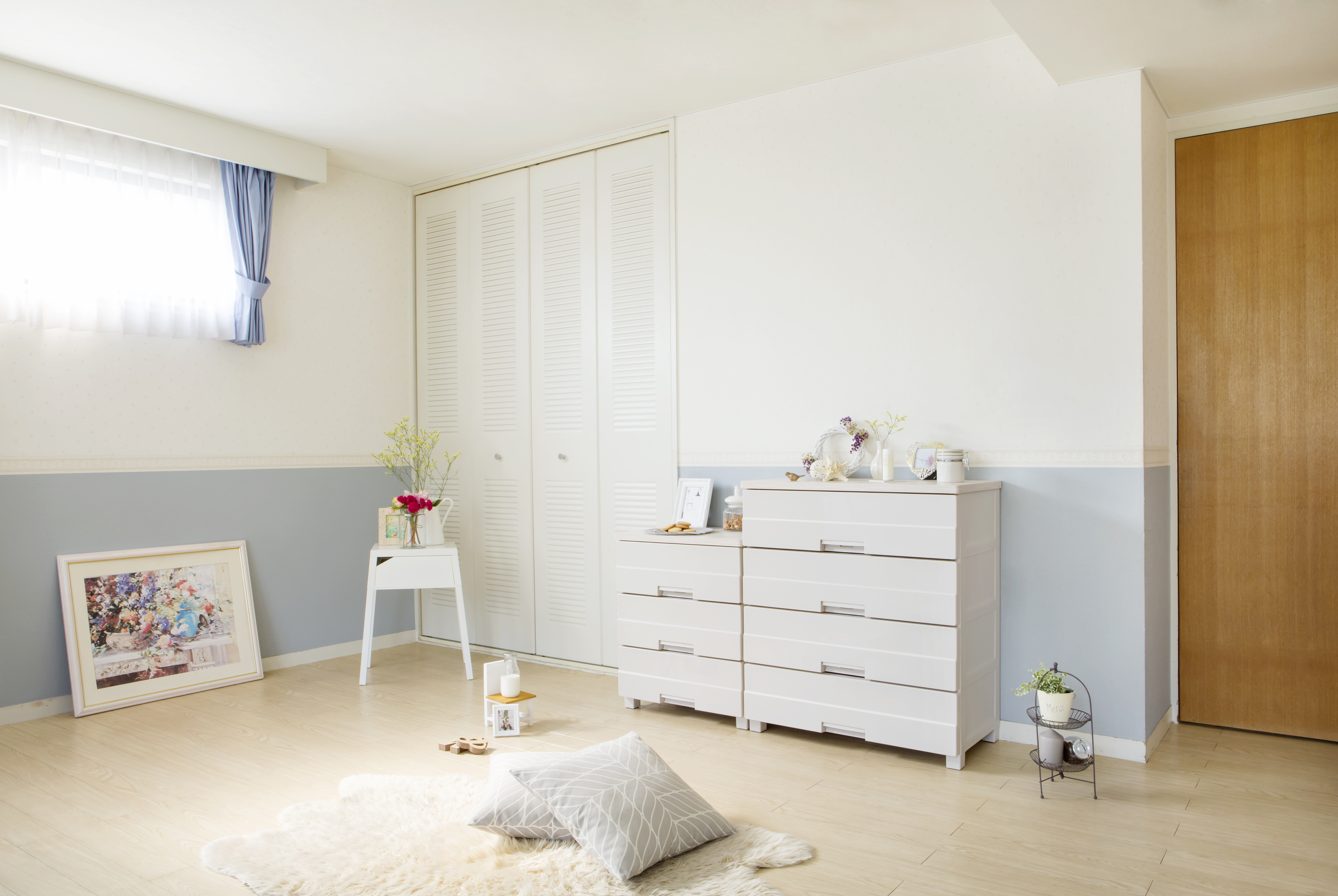 TENMA Tủ Quần Áo Fits Plus Easy JAPAN QUALITY, Lắp Được Bánh Xe, Mặt Tủ Ceramic, Chống Bám Bụi