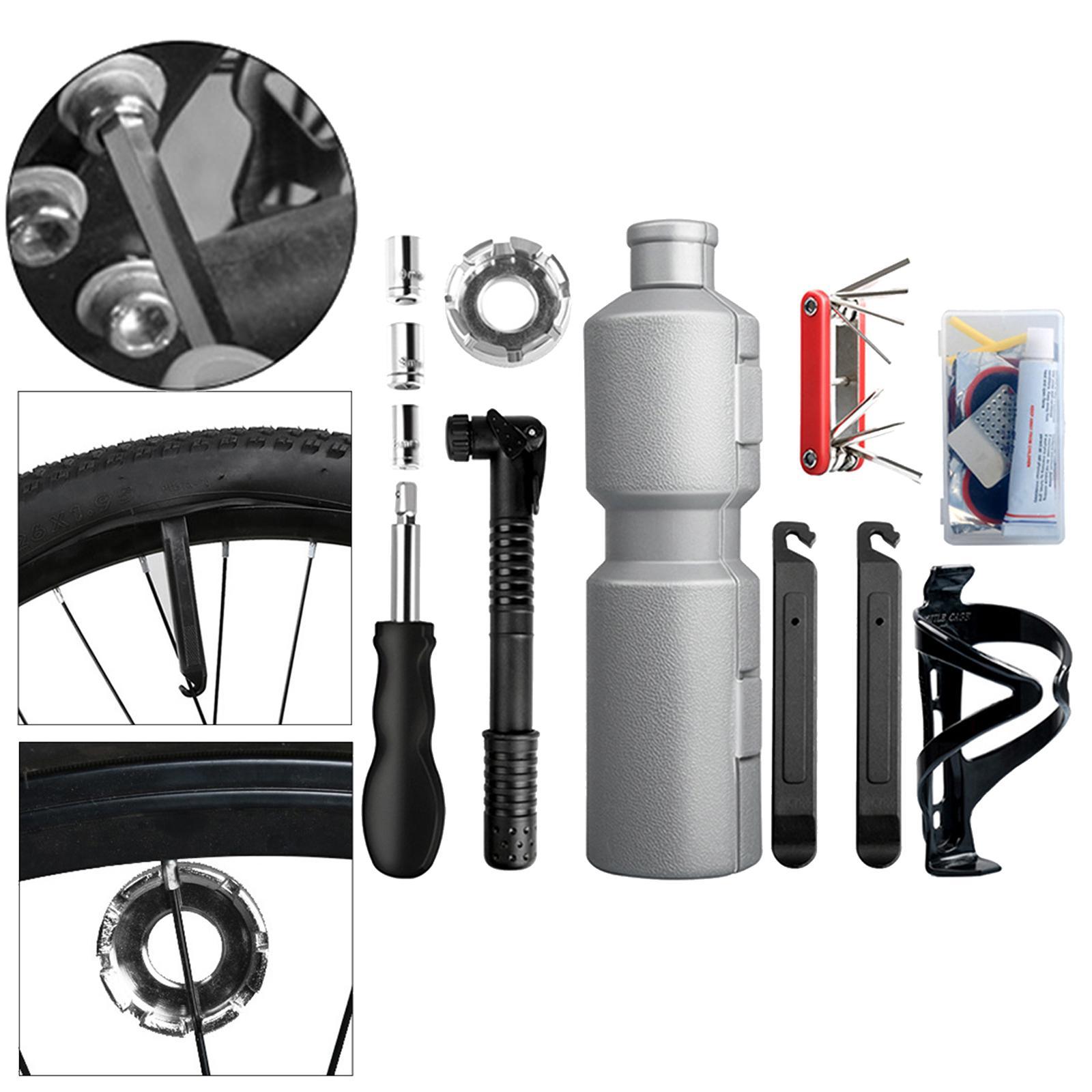 Bike Repair Tools Key Wrench Tire Lever Fixed Set for Road Bikes