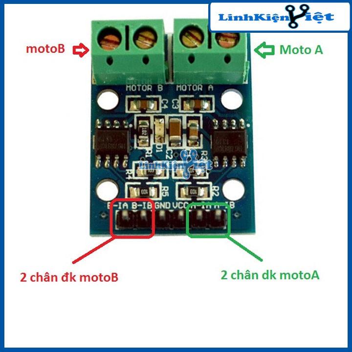 Module L9110 Mạch Cầu H-Điều Khiển Động Cơ 2.5V-12v 0.8A