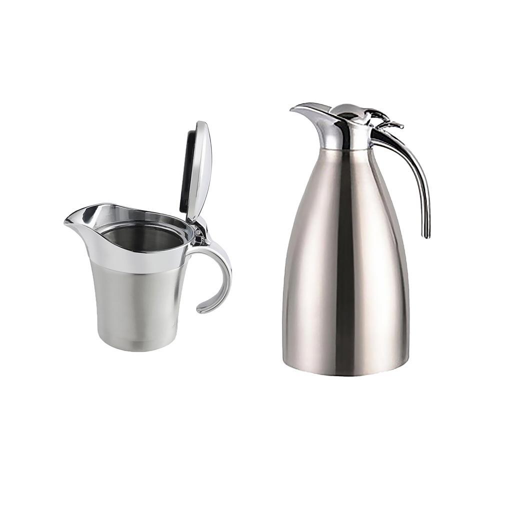Insulated Gravy Boat Thermal Vacuum Sauce Serving Jug with Thermal Jug 2L