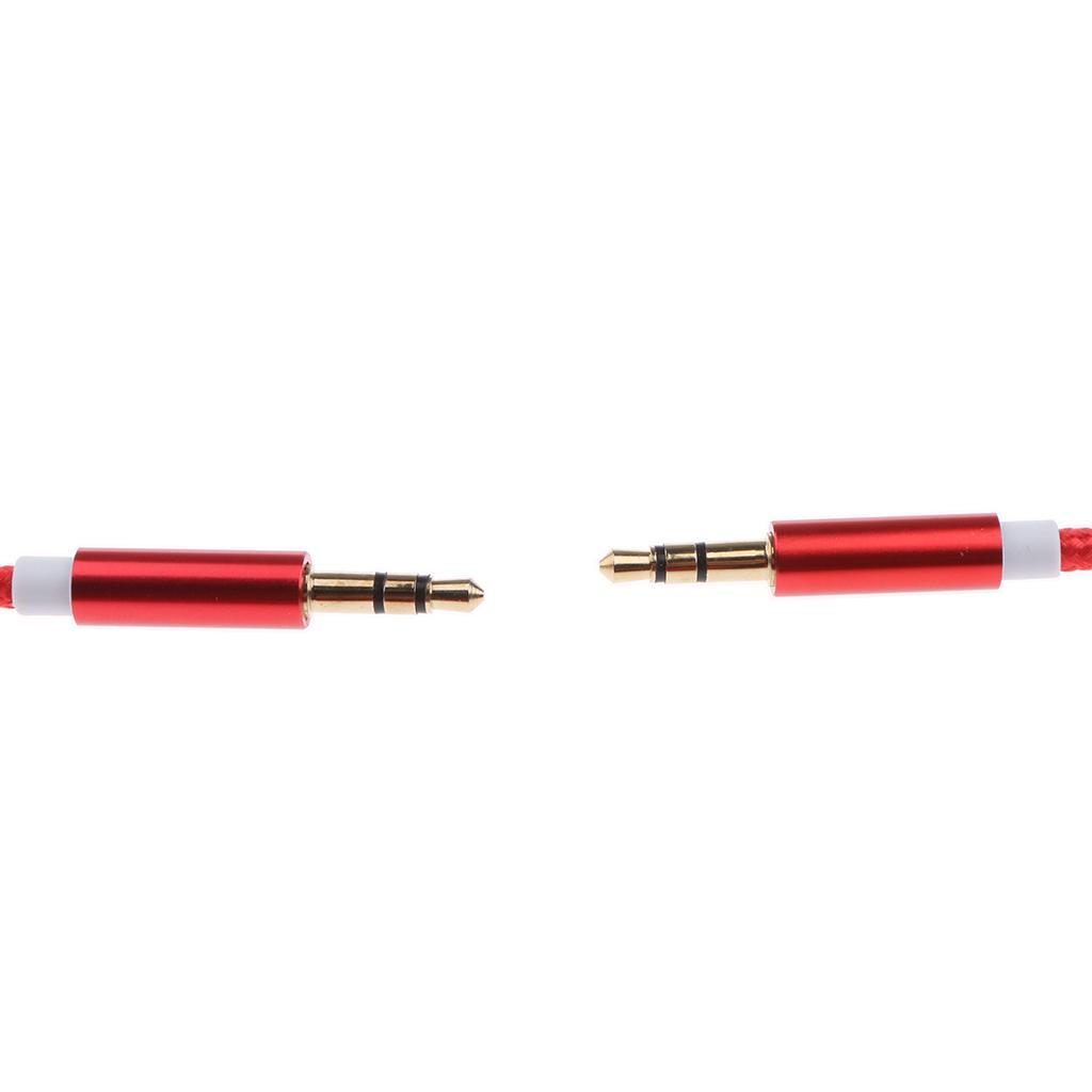 3.5mm Male AUX Stereo Audio Headphone Car Cable For Phone MP3