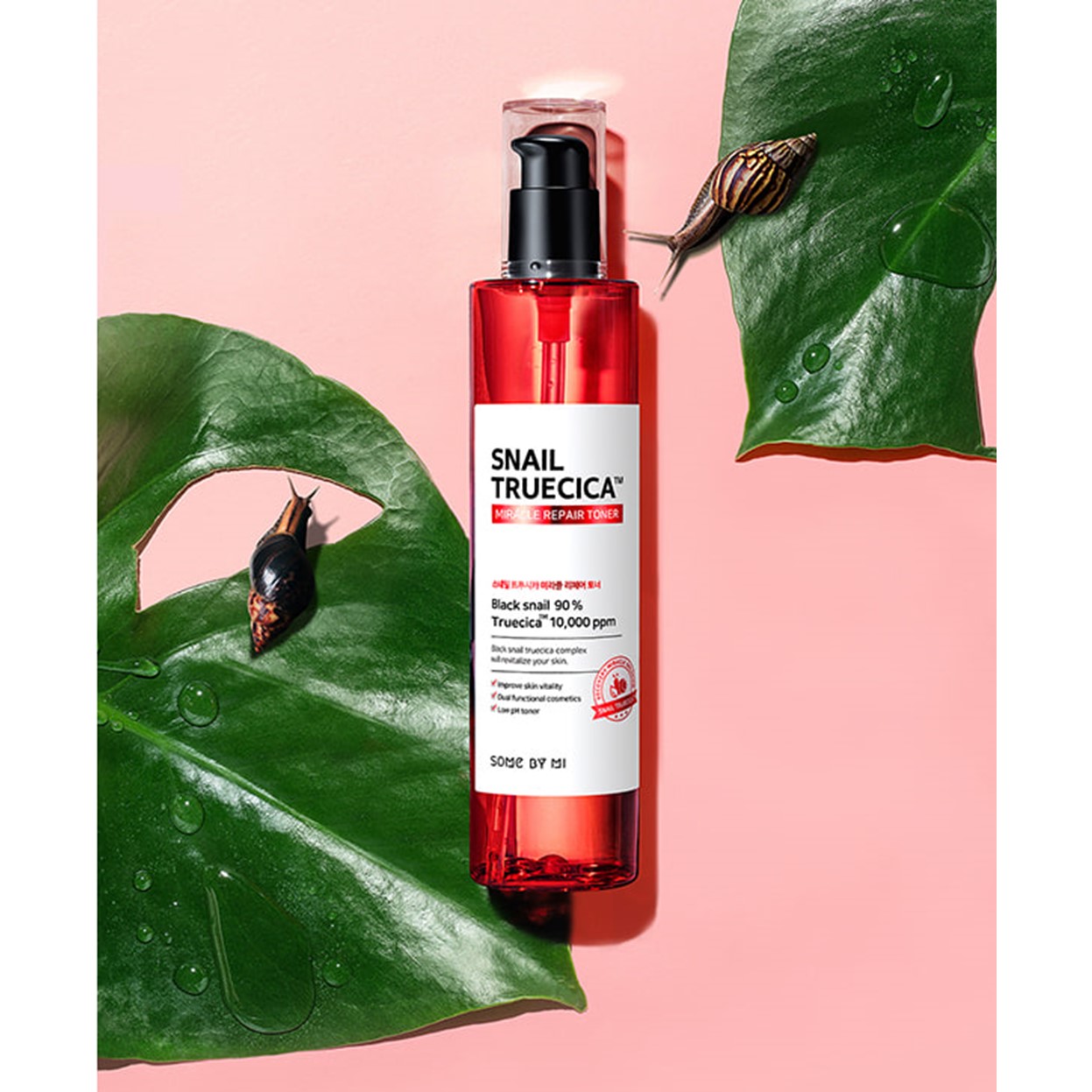 Nước Hoa Hồng Phục Hồi, Se Khít Lỗ Chân Lông Some By Mi Snail Truecica Miracle Repair Toner