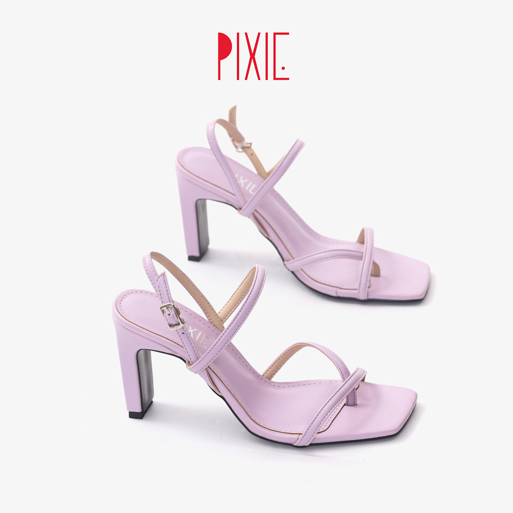 Giày Sandal Cao Gót Xỏ Ngón 7cm Pixie X560