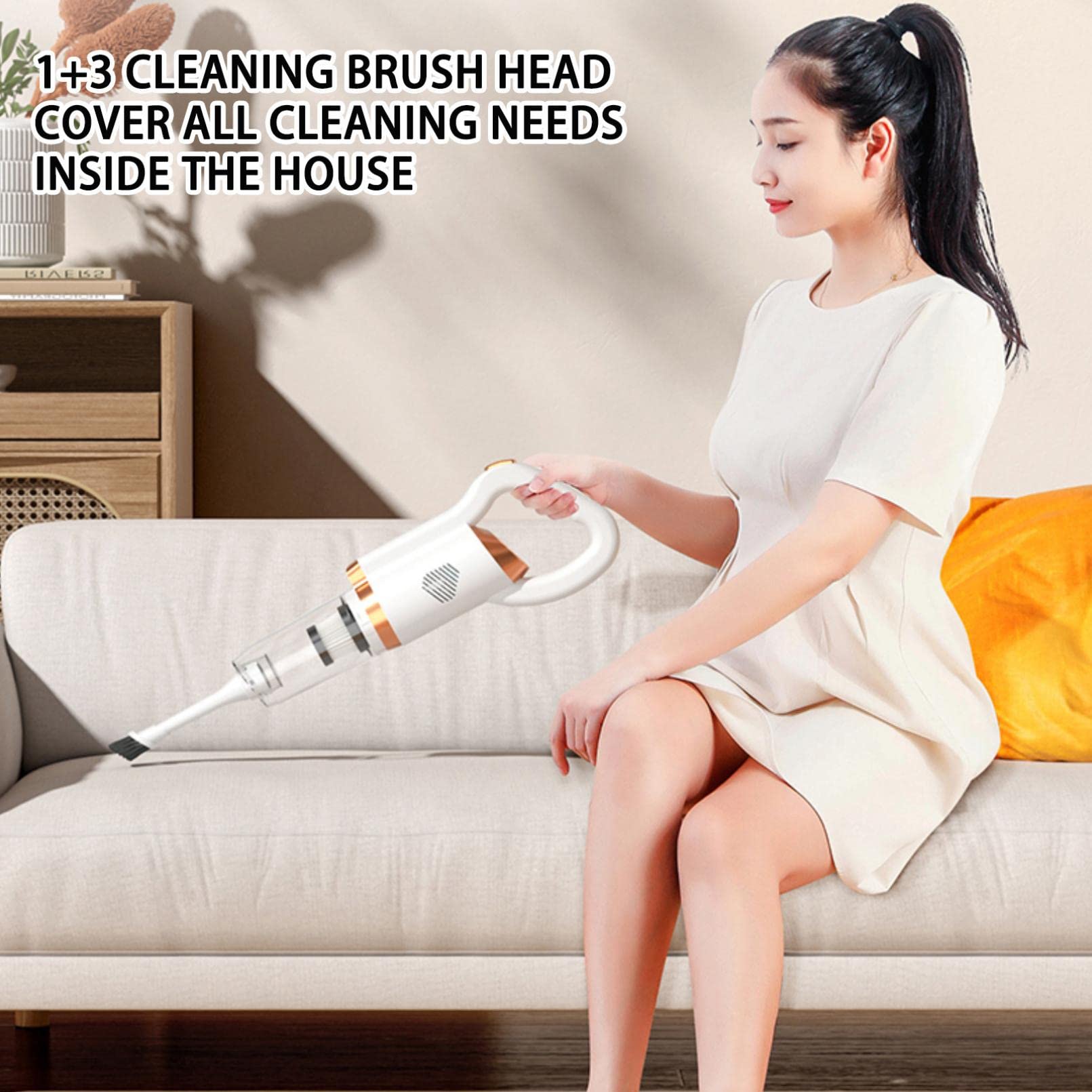 Máy Hút Bụi Cầm Tay Pin Sạc đa năng SK LIFE Vacuum Cleaner 8500pa