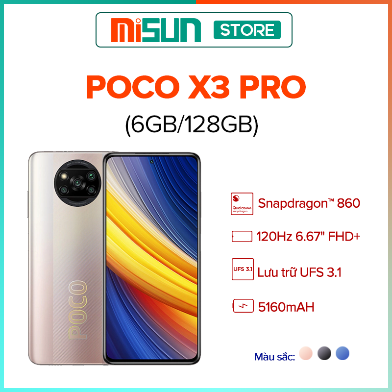 Điện thoại Xiaomi POCO X3 PRO - Hàng Chính Hãng
