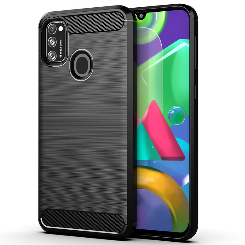 Ốp Lưng Chống Sốc Vân Cabon Dành Cho Điện Thoại Samsung Galaxy M21