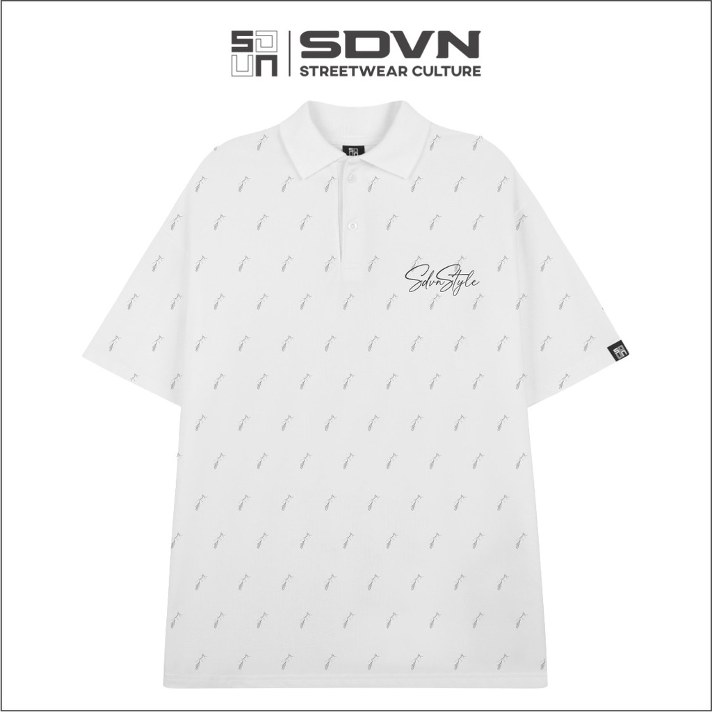 Áo Thun POLO Unisex Form Rộng - Brand Chính Hãng SDVN - LIGHT.NING