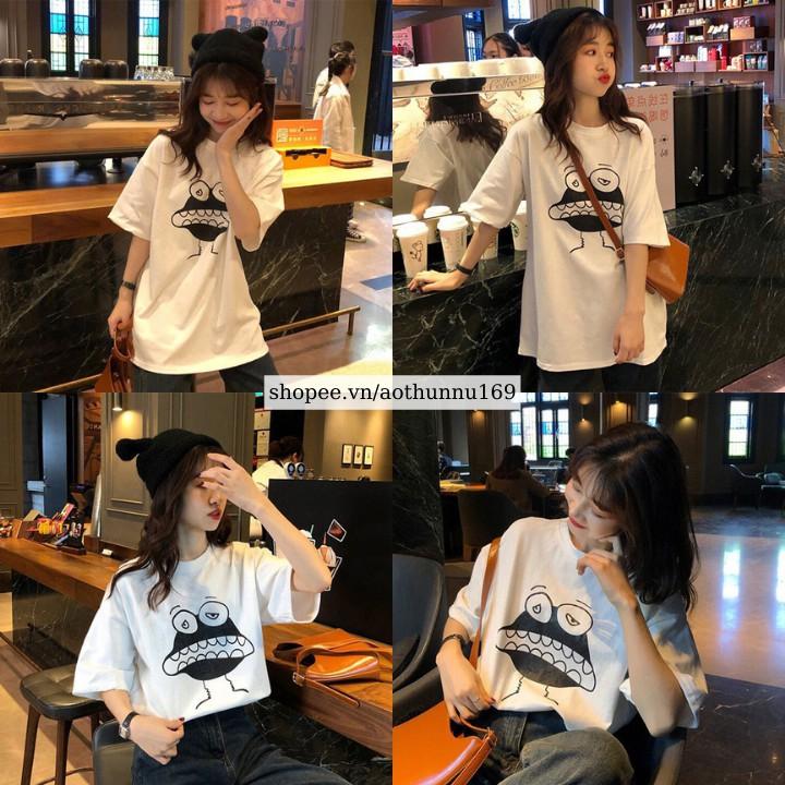 Áo Thun Unisex Màu Trắng In Hình Chú Ếch ATN6153