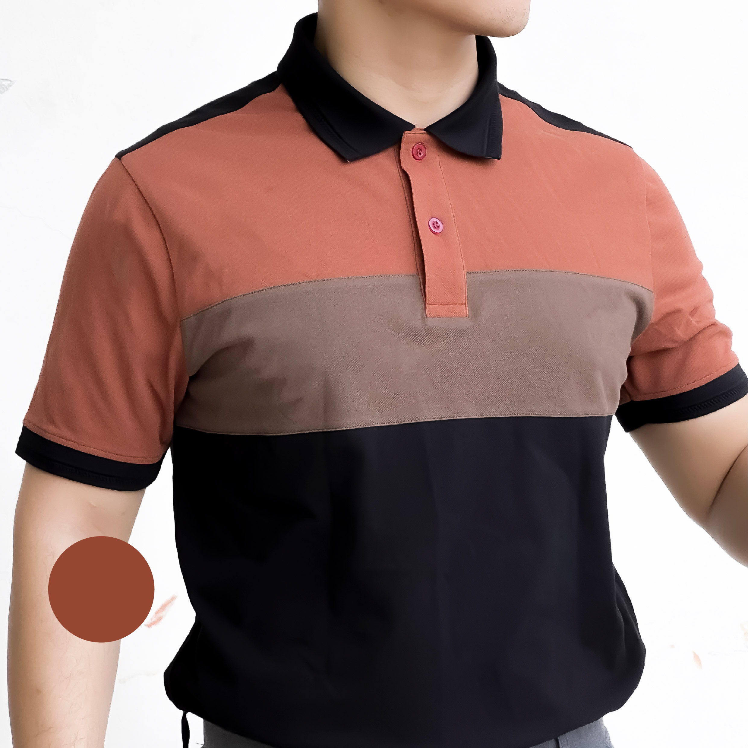 Áo thun polo nam Leman PL238 Vải Cotton Pique cao cấp Slimfit Form