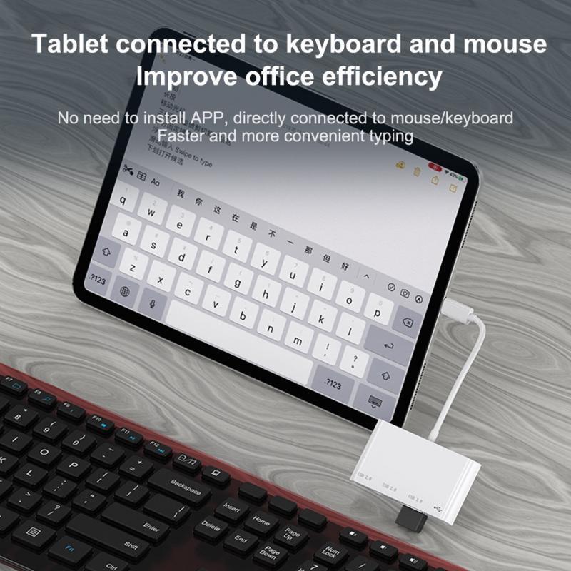 Hub ANKNDO chia 4 cổng usb 2.0 3.0 tốc độ cao 4 trong 1 cho Laptop Notebook