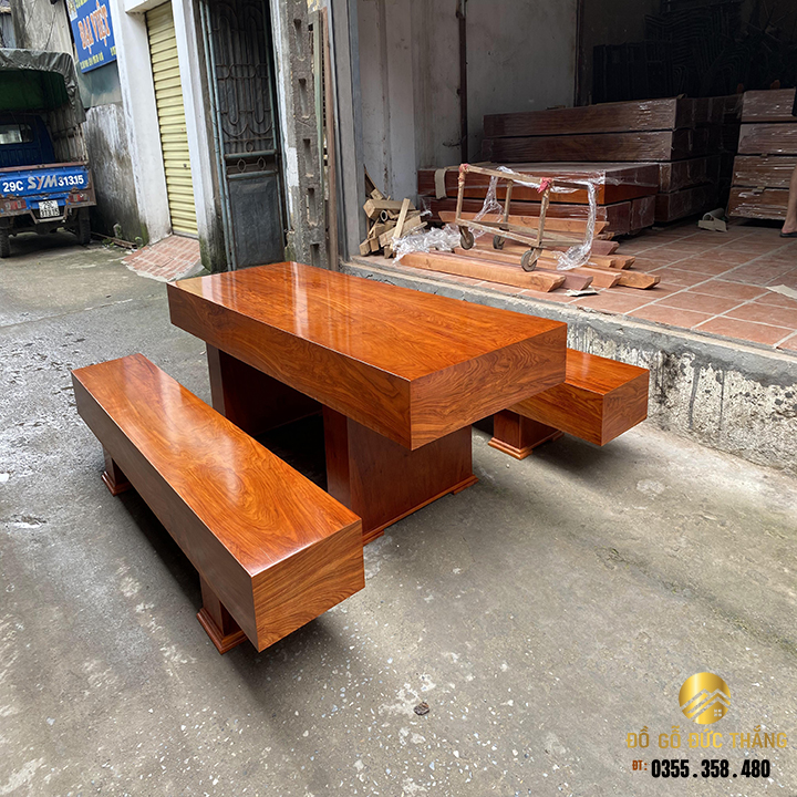 Bàn ghế k3 gỗ hương đá nam phi
