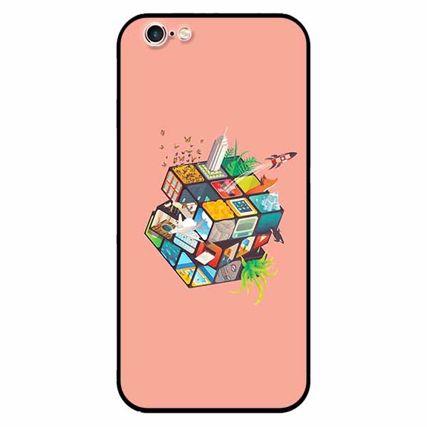 Ốp lưng in cho Iphone 6 Plus/ 6s Plus Rubik Cube