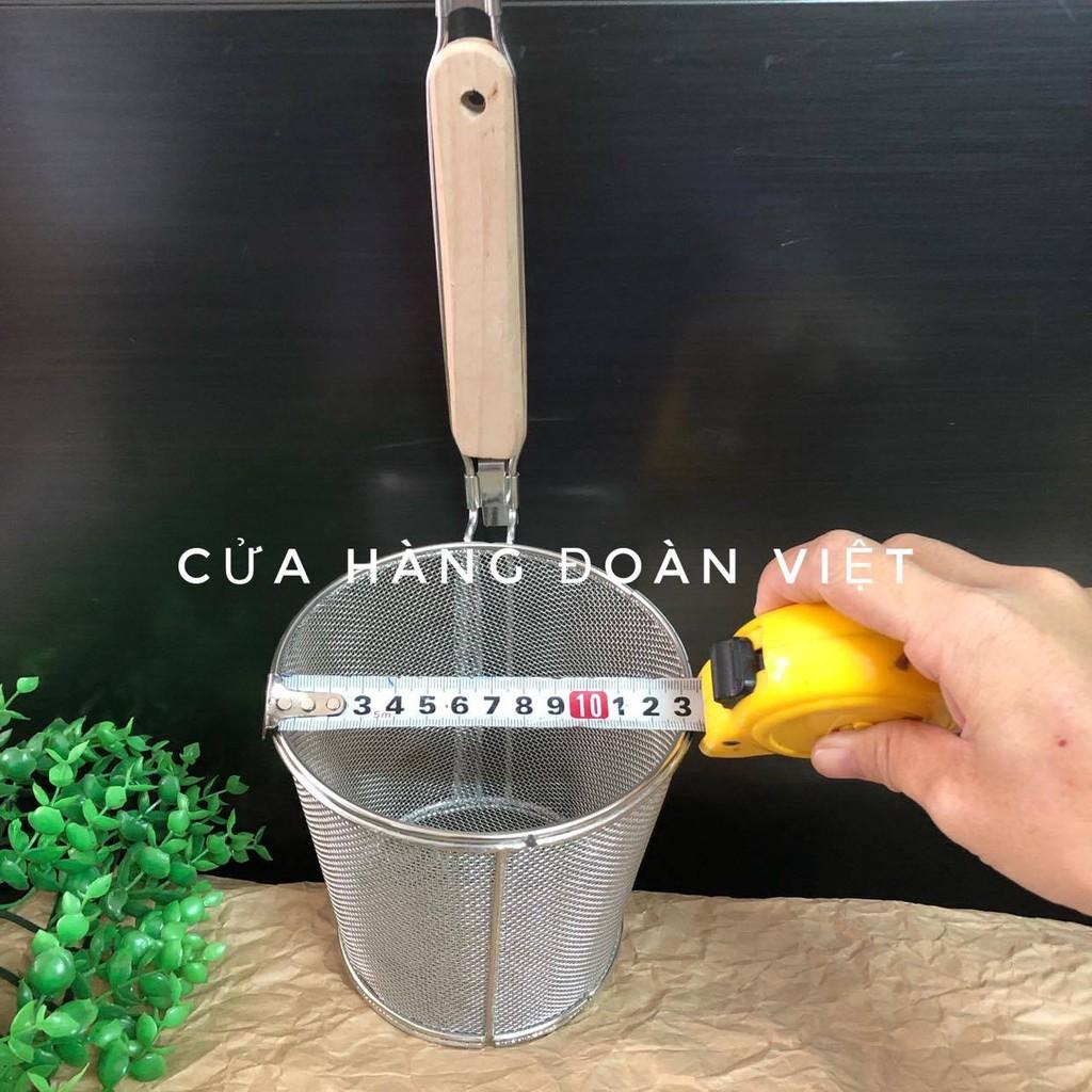 Vợt Trụng Hủ Tiếu, Mì - Sâu Lòng, Inox Tốt - Lưới Mịn, Dày - Nhiều Size