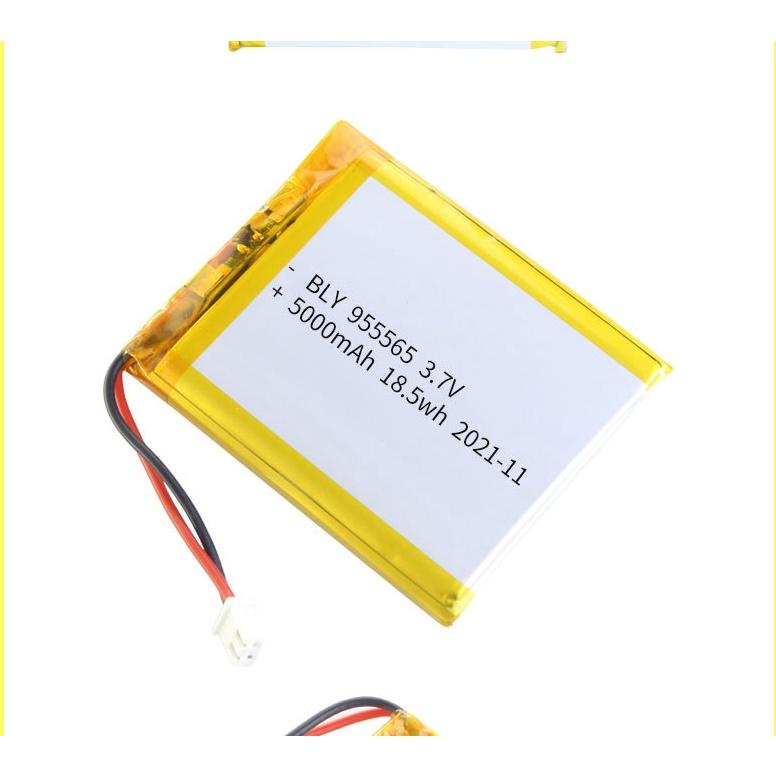 Pin Sạc Lithium Polymer 3.7V 5000mah 955565 Cho tai nghe,loa Mp3 MP4 MP5 GPS PSP Bluetooth hàng mới