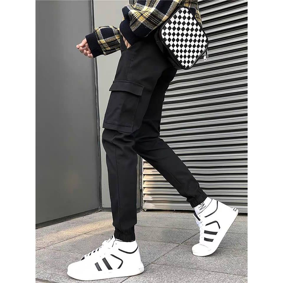 Quần jogger kaki túi hộp unisex