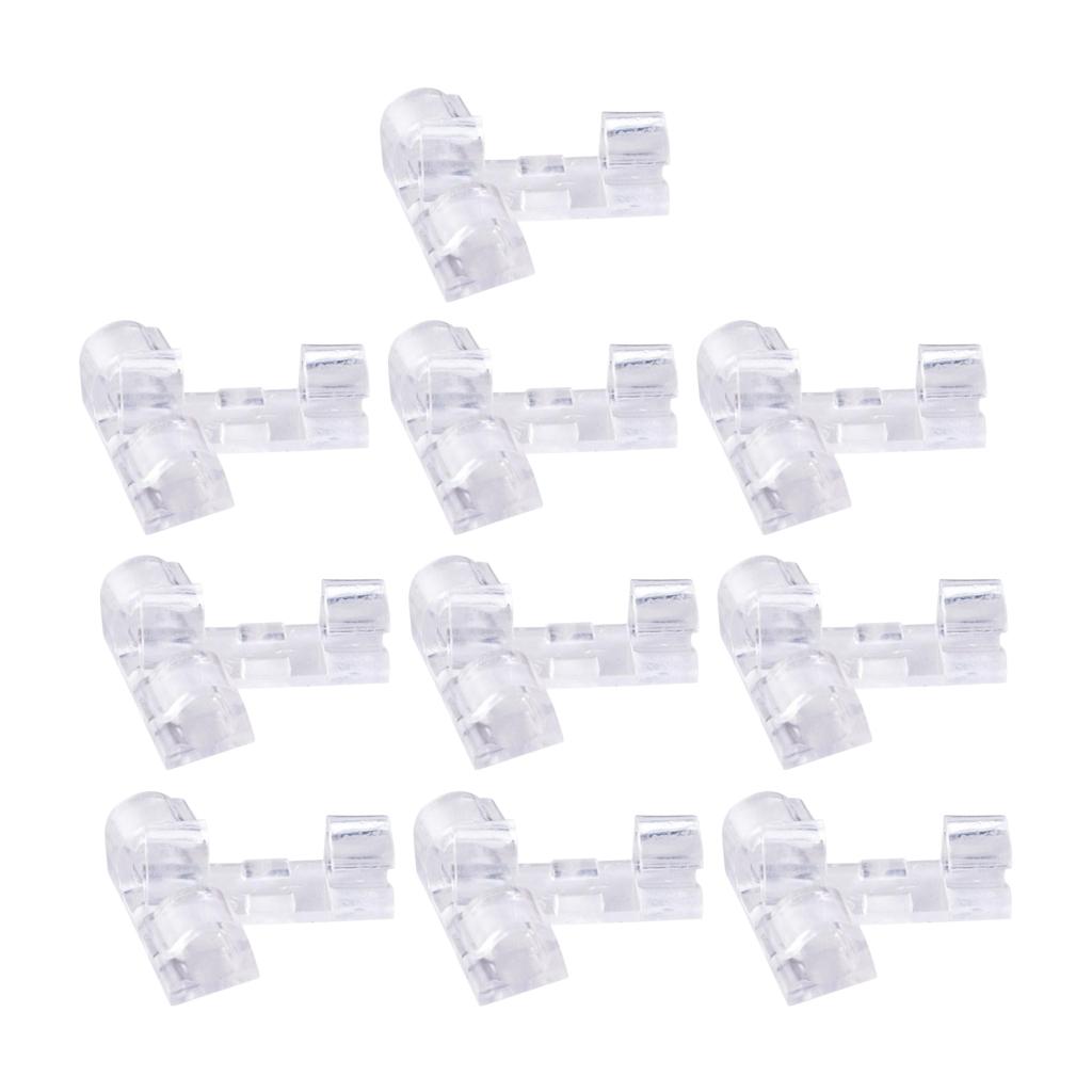 Mount Clip Wire Electrical Cable Clamp Holders Plastic Self-Adhesive 20pcs