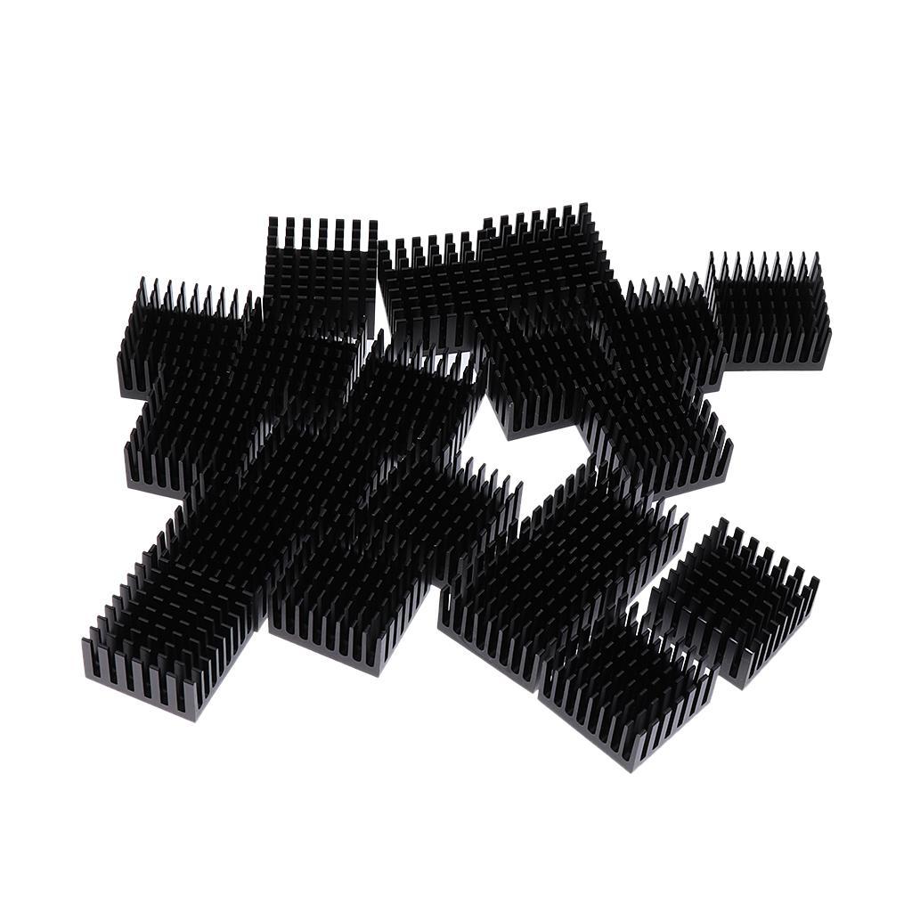 20Pcs Aluminum Heatsink Cooling Fin Radiator 28x28x15mm for IC Led Chip 1-5W