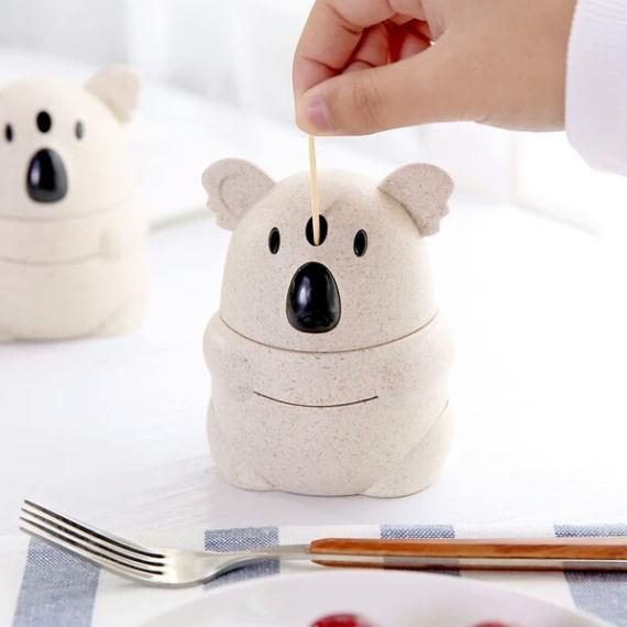 Lọ đựng tăm gấu trúc/ Lọ đựng tăm lúa mạch